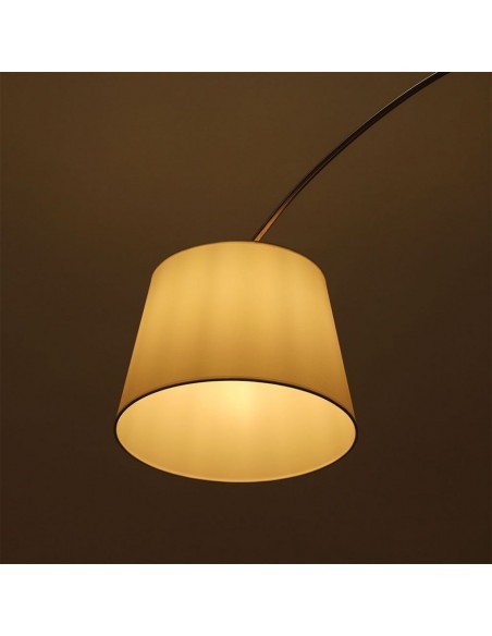 8565-Piantana LED Ricurva con Portalampada E Max  Colore Bianco h cm-4