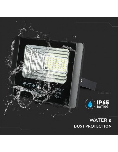 8573-Faro LED con Telecomando e Pannello Solare -6