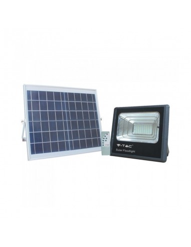 8574-Faro LED con Telecomando e Pannello Solare -1