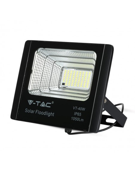 8574-Faro LED con Telecomando e Pannello Solare -5