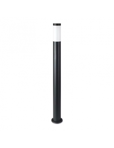 8594-Piantana LED da Giardino cm con Portalampada E max  in Acciaio Inossidabile Nero IP-1