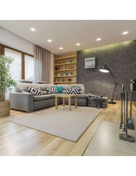 8597-Portafaretto LED da Incasso GU con Sezione Quadrata Colore Bianco con Interno Nero-4