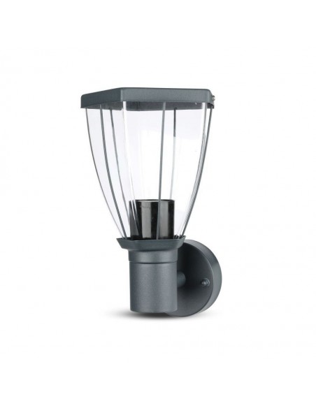 8628-Lampada LED da Giardino con Portalampada E max  in Acciaio Inossidabile Colore Nero IP-1