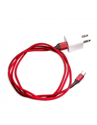 8634-Cavo da USB Tipo-C a USB-A m Ricarica Rapida A Gold Series Cavo Antigroviglio in Corda Colore Rosso-7