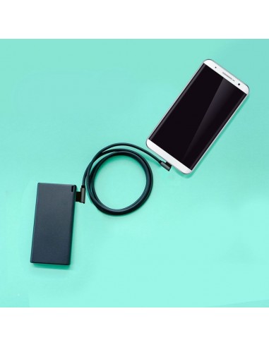 8638-Cavo da USB Tipo-C a USB-A m Ricarica Rapida A Diamond Series Cavo Antigroviglio in Corda con Connettori a L Colore Nero-3