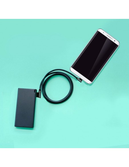 8638-Cavo da USB Tipo-C a USB-A m Ricarica Rapida A Diamond Series Cavo Antigroviglio in Corda con Connettori a L Colore Nero-3