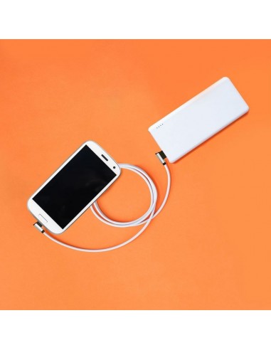 8639-Cavo da USB Tipo-C a USB-A m Ricarica Rapida A Diamond Series Cavo Antigroviglio in Corda con Connettori a L Colore Argento