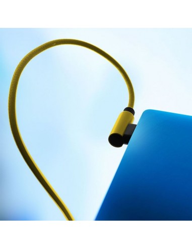 8640-Cavo da USB Tipo-C a USB-A m Ricarica Rapida A Diamond Series Cavo Antigroviglio in Corda con Connettori a L Colore Oro-4