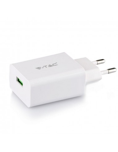 8643-Caricatore da Viaggio Ricarica Rapida A con Cavo da USB Tipo-C a USB-A Colore Bianco-7