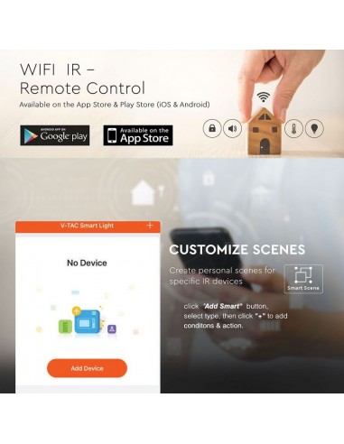 8651-Controller Smart Universale WiFi a Infrarossi IR per Controllo da Remoto compatibile con Google Home e Amazon Alexa-5