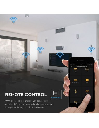 8651-Controller Smart Universale WiFi a Infrarossi IR per Controllo da Remoto compatibile con Google Home e Amazon Alexa-6