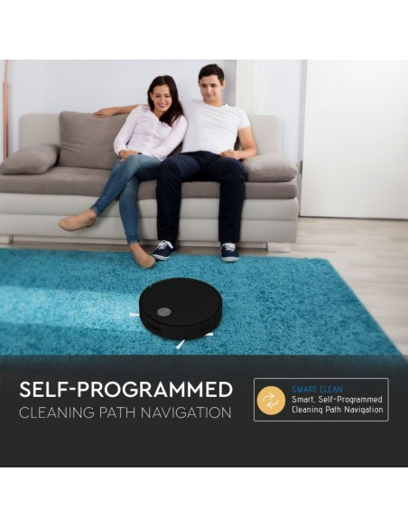8659-Aspirapolvere Giroscopico Robotizzato con Telecomando Colore Nero-5