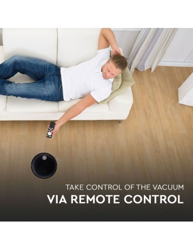 8659-Aspirapolvere Giroscopico Robotizzato con Telecomando Colore Nero-6