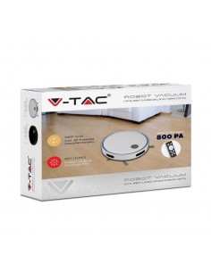 8660-Aspirapolvere Giroscopico Robotizzato con Telecomando Colore Bianco e Blu-1 2