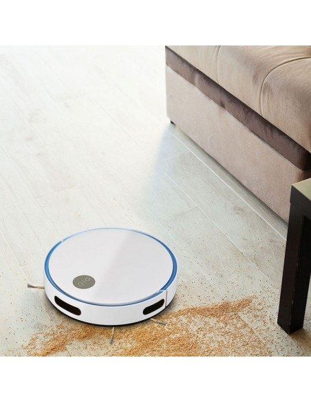 8660-Aspirapolvere Giroscopico Robotizzato con Telecomando Colore Bianco e Blu-3