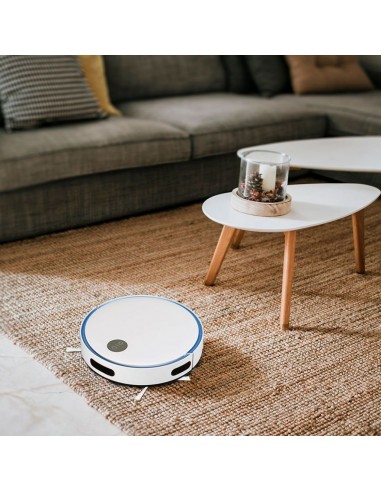 8660-Aspirapolvere Giroscopico Robotizzato con Telecomando Colore Bianco e Blu-4