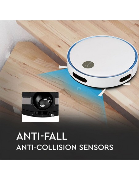 Aspirapolvere Giroscopico Robotizzato con Telecomando Bianco e Blu