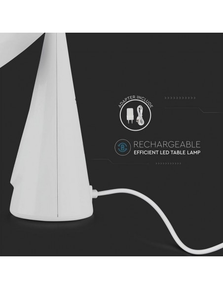 8670-Lampada LED a Specchio  con Adattatore Orientabile Colore Bianco  Dimmerabile-7