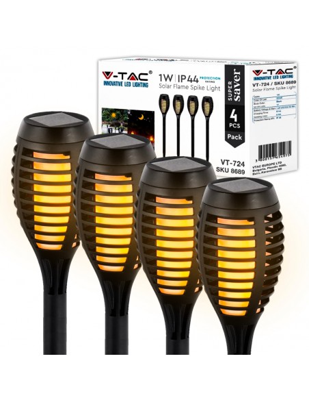 8689-Lampada Solare LED a Forma di Torcia Effetto Fiamma   Confezione  pezzi-1