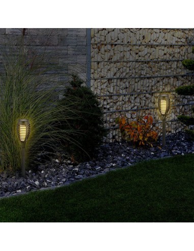8689-Lampada Solare LED a Forma di Torcia Effetto Fiamma   Confezione  pezzi-4
