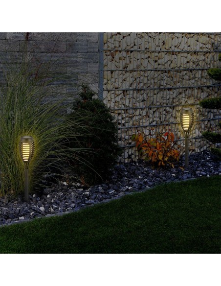 8689-Lampada Solare LED a Forma di Torcia Effetto Fiamma   Confezione  pezzi-4