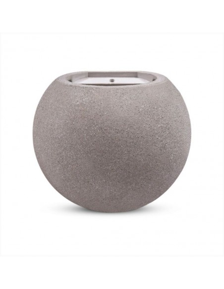 8691-Lampada LED da Muro Rotonda G Max  in Cemento Colore Grigio Chiaro IP-1