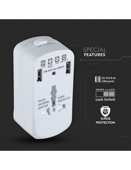 8704-Adattatore Singolo con Presa Universale-4