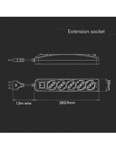 87121-Multipresa con Cavo -1 2
