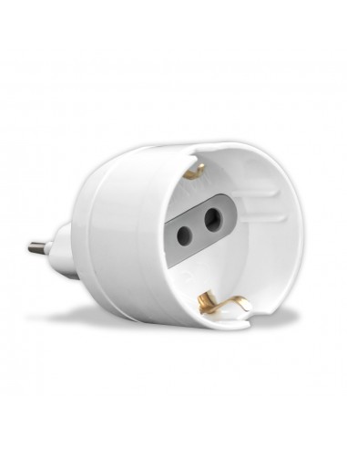 8719-Adattatore Singolo con Presa Bipasso/Schuko A-1
