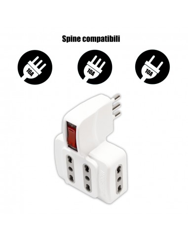 8746-Adattatore Multipresa con x Prese Bipasso /A-3