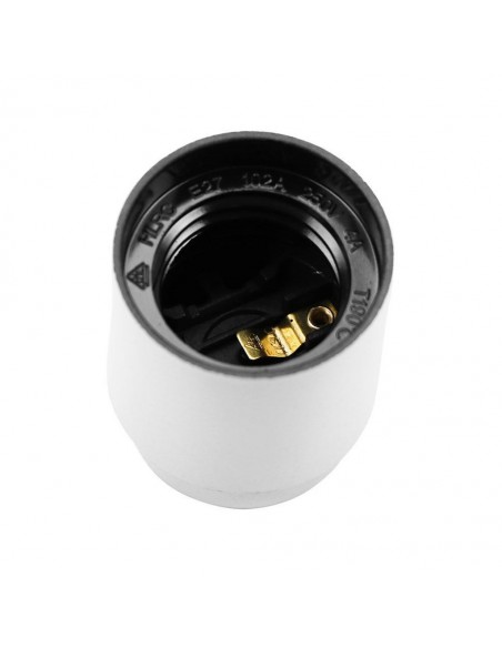 8752-Portalampada in Bachelite Attacco E Colore Bianco-1