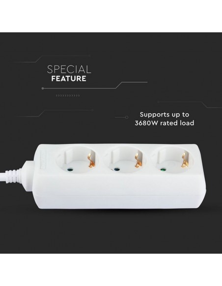 8755-Multipresa con Cavo m e x Prese Schuko A-4