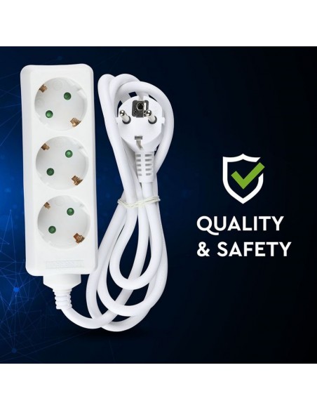 8755-Multipresa con Cavo m e x Prese Schuko A-5