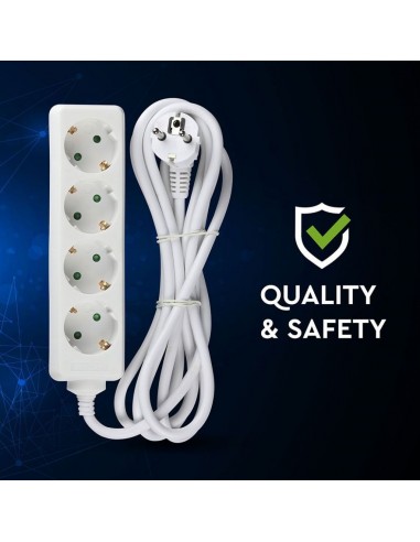 8757-Multipresa con Cavo m e x Prese Schuko A-6