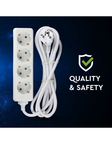 8757-Multipresa con Cavo m e x Prese Schuko A-6