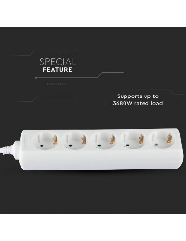 8759-Multipresa con Cavo m e x Prese Schuko A-5