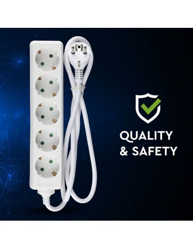 8759-Multipresa con Cavo m e x Prese Schuko A-6