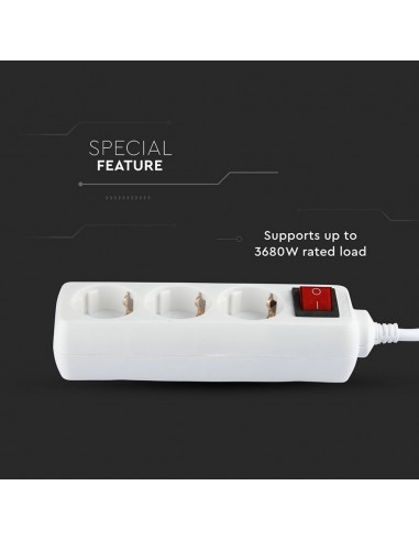 8763-Multipresa con Cavo m e x Prese Schuko A-4