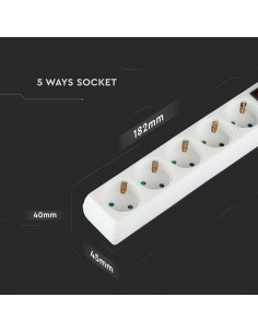 8767-Multipresa con Cavo m e x Prese Schuko A-1 2