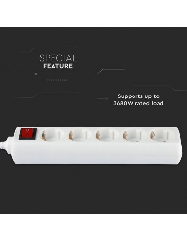 Multipresa con Cavo 5m e 5x Prese...