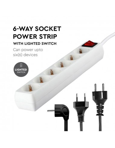 8769-Multipresa con Cavo m e x Prese Schuko A-7