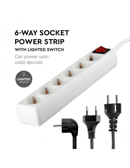 8769-Multipresa con Cavo m e x Prese Schuko A-7