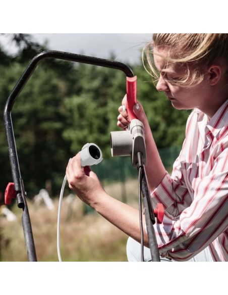8778-lunga Cavo m con Spina Schuko A e Presa Schuko A Colore Bianco-3