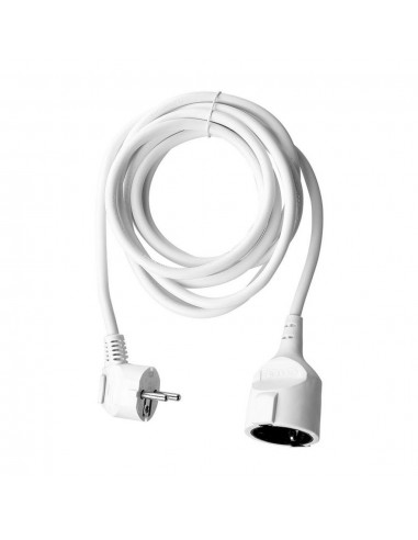 8778-lunga Cavo m con Spina Schuko A e Presa Schuko A Colore Bianco-4