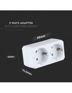 8783-Adattatore Multipresa con x Prese Schuko /-1 2