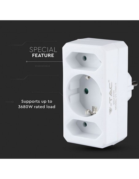 8784-Adattatore Multipresa con x Prese EU Plug A-6