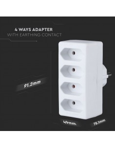 8785-Adattatore Multipresa con x Prese EU Plug A-1 2