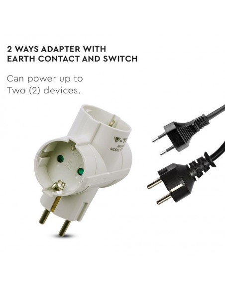 8786-Adattatore Multipresa con x Prese Schuko/EU Plug A-2