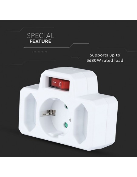 8788-Adattatore Multipresa con x Prese EU Plug A-5