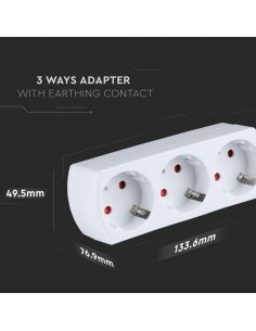 8789-Adattatore Multipresa con x Prese Schuko /A-1 2